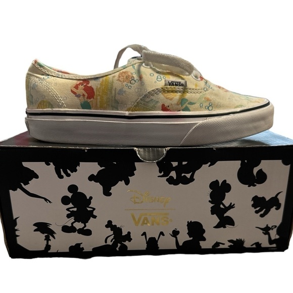 Authentic Disney Little Mermaid Vans Size 6.5 with original box - Picture 1 of 6